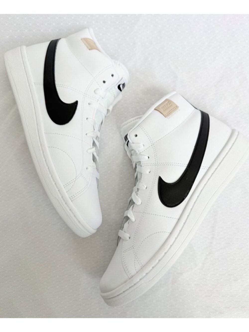 9 Men's Nike Court Royale 2 Mid White/Black-White Onyx (CQ9179 100